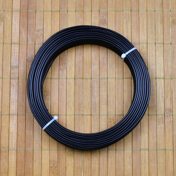 Bonsai Aludraht China eloxiert, Farbe dunkelbraun bis schwarz 2,5 mm 500g